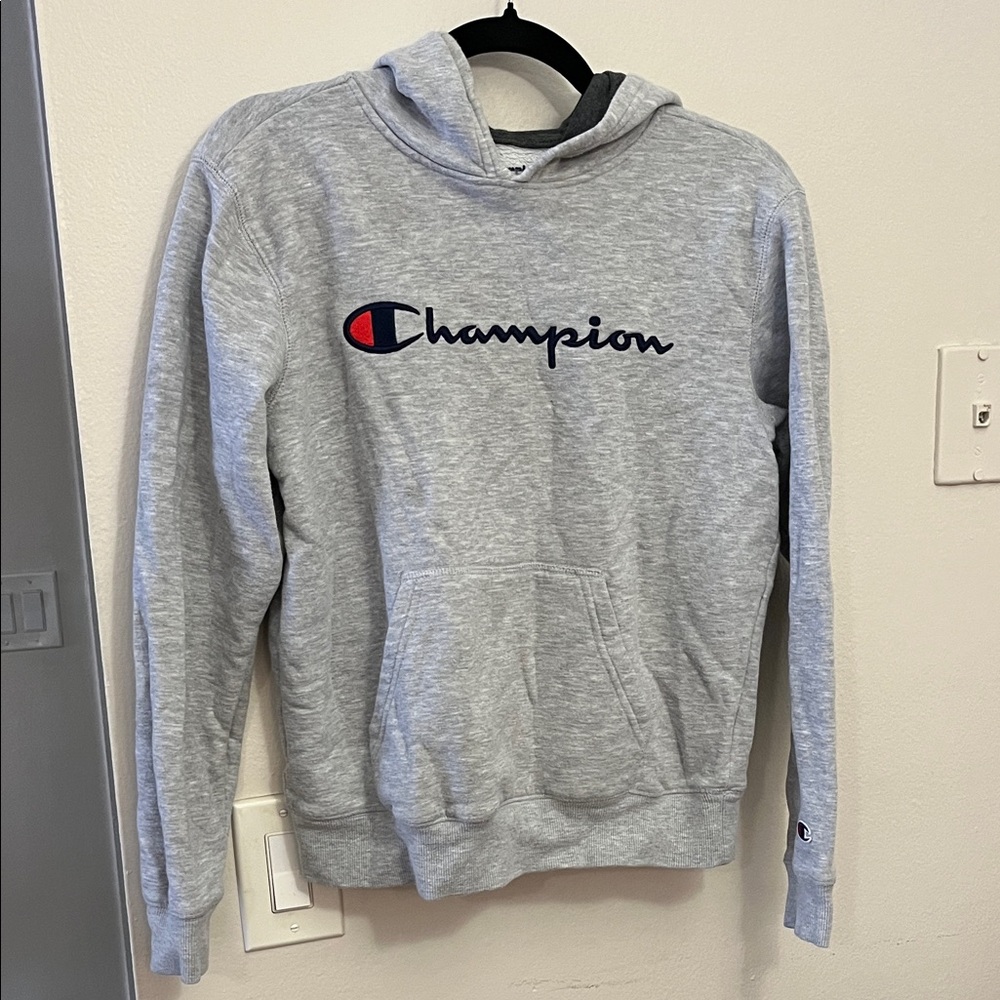 Champion Light Gray Hoodie